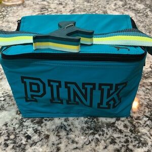 Vintage Y2K Pink VS Victoria Secret Bag Tote Purse Cooler Blue Dog New Beach